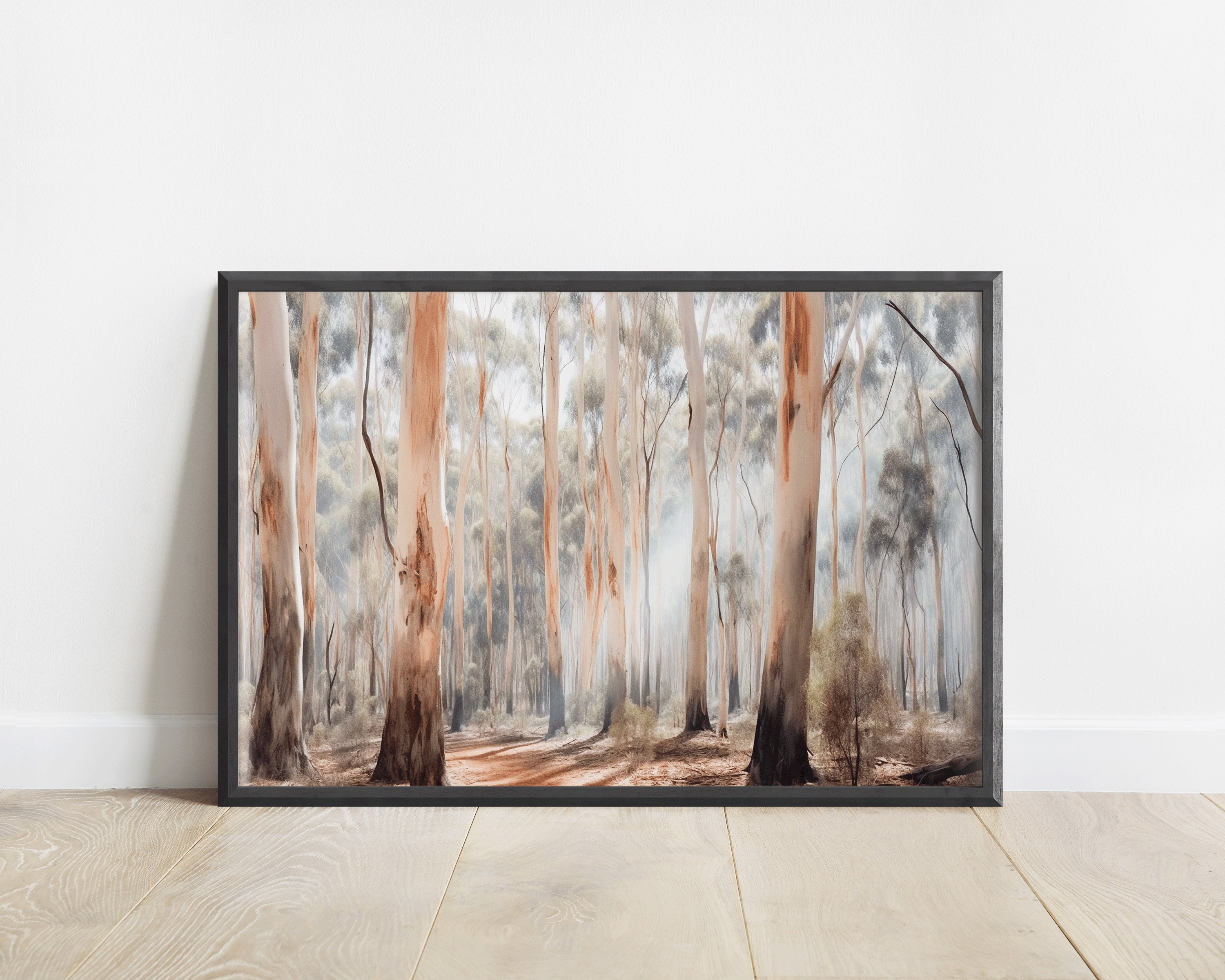 Forest Wall Art Print, Australian Eucalyptus Trees, Bush, Outback