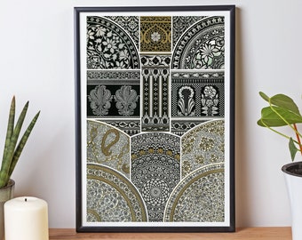 Indian Folk Art, Indian Floral Prints, Mughal Floral Art, Vintage Floral Pattern, Vintage Floral Art, Boho Art, Islamic Prints, Persian Art