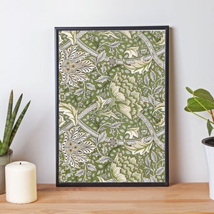 William Morris Wall Art, William Morris Digital Art, Floral Digital Poster Wall Art, Vintage Wall Art, Vintage Floral Botanical Pattern