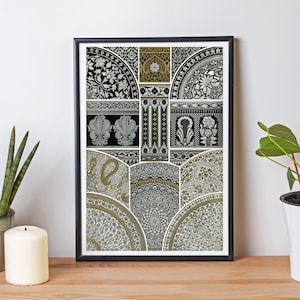 Indian Folk Art, Indian Floral Prints, Mughal Floral Art, Vintage Floral Pattern, Vintage Floral Art, Boho Art, Islamic Prints, Persian Art