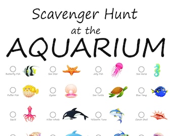 Scavenger hunt at the aquarium