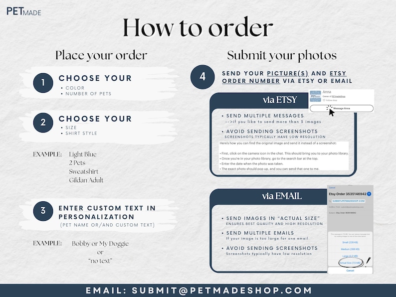 how to order a product in a wordpress website