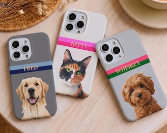 Custom Pet Name Phone Case, Personalized iPhone Cover