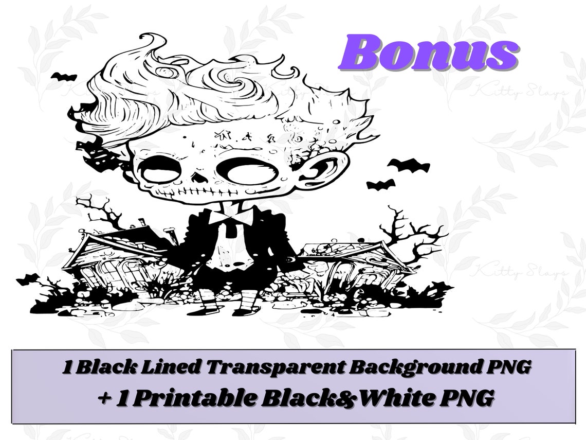 Pastel Halloween Clipart, Cute Halloween Png, Skeleton Clipart, Spooki ...