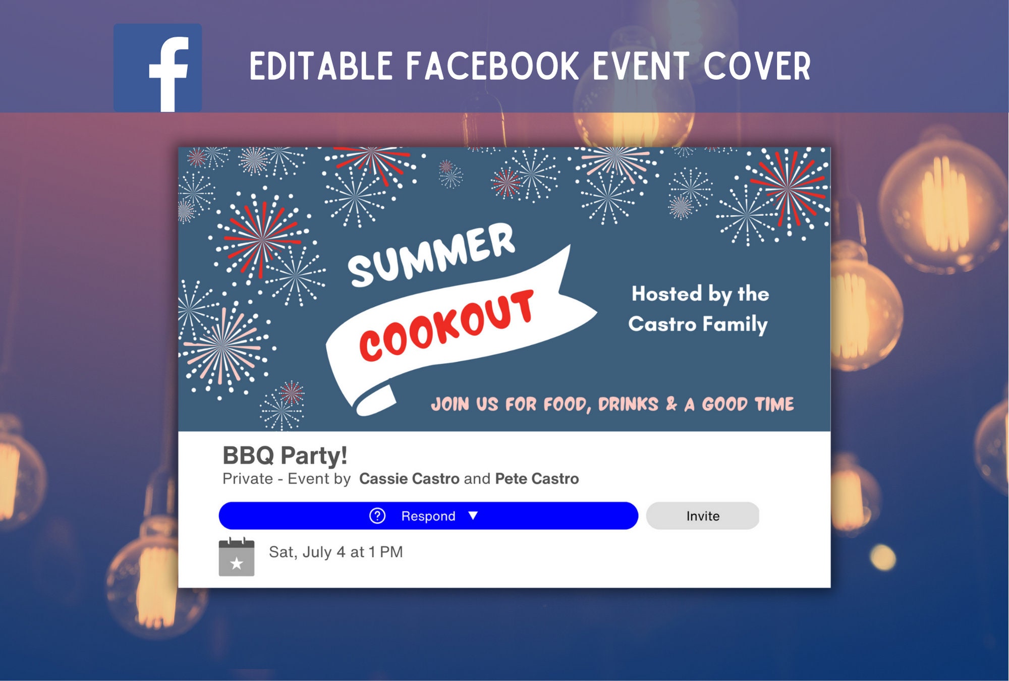 Facebook Invite Template