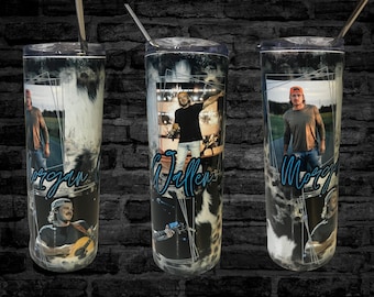 Morgan Wallen 20oz Tumbler: Cow Print Leopard Fan Cup