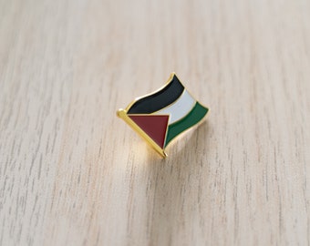 Palestinian Flag lapel pin - High-Quality - Perfect Gift for Palestine Supporters, Fund-raising, kids Awareness, Palestine pin badge