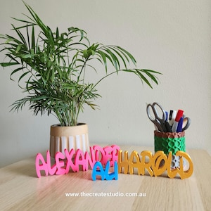 Personalised Desk Name Sign - Desk Name Plaque - Education Desk Sign - Personalised Graduation Gifts - Unique Gift - Custom Name Plate