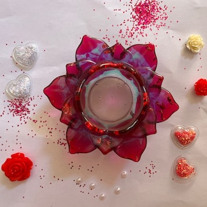 Lotus Flower Resin Candle Holder