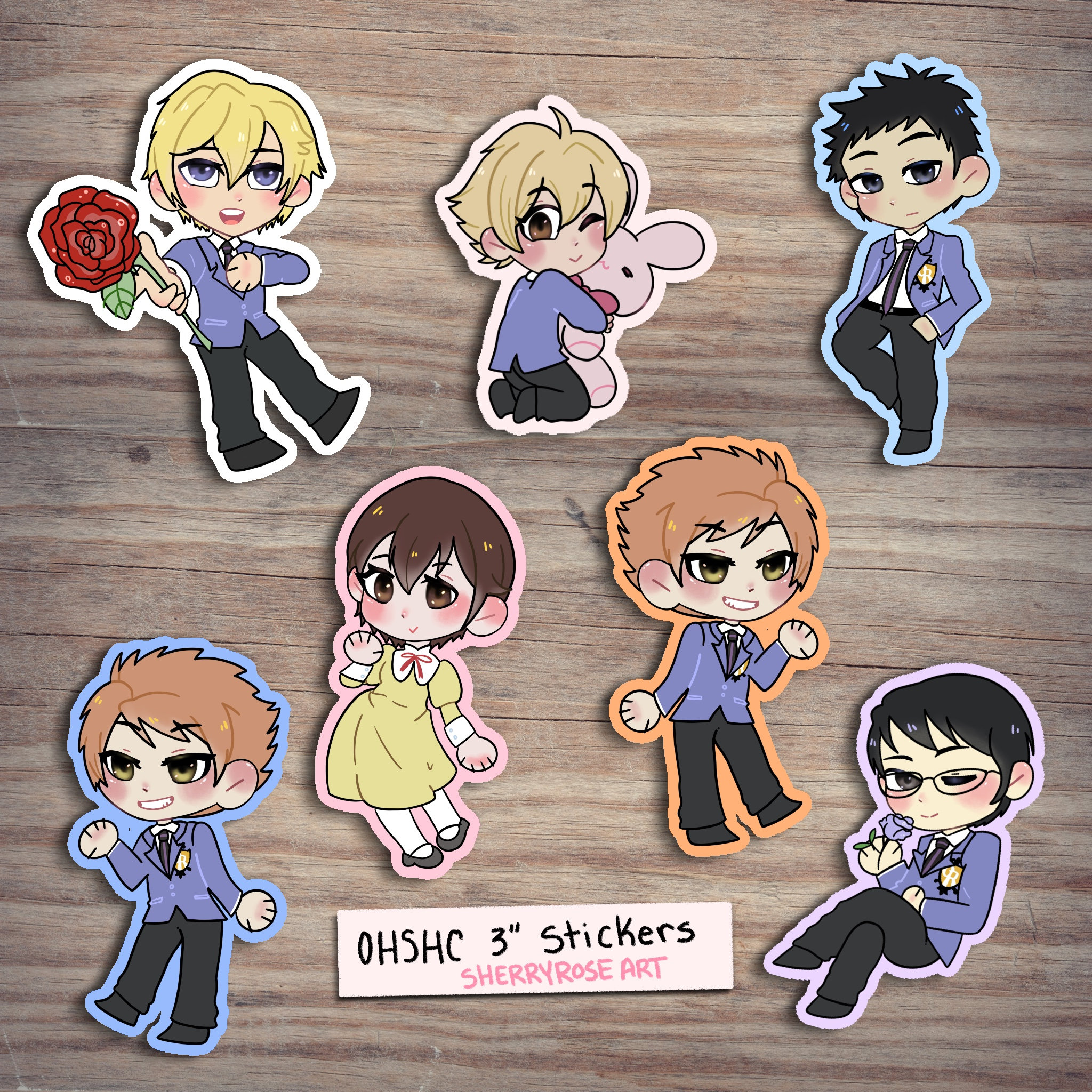 OHSHC Ouran High School Host Club Sticker - Etsy, image size:2048x2048
