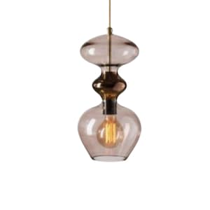 light pendant, glass décor, blown glass pendant light modern for kitchen island, handmade pendant light glass