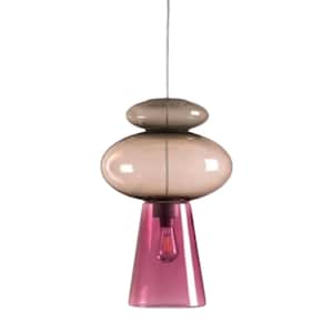 Hand-blown multi-color gradient glass pendant light, artistic lighting decor for modern interiors, Colorful Pendant, Handmade Lighting Art