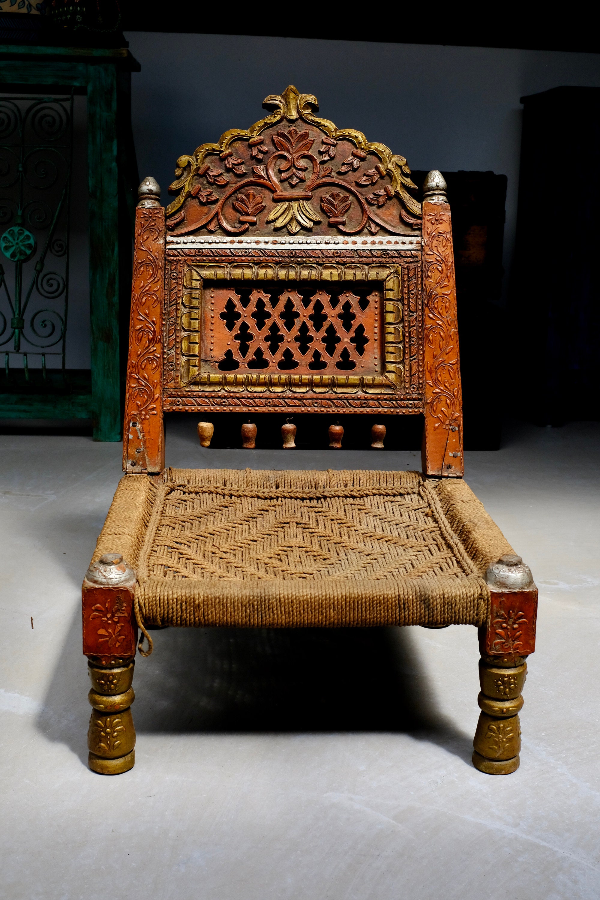 Old Teak Rolling Pin From Rajasthan - 19th Century Old Teak Rolling Pin From Rajasthan - 19th Century
