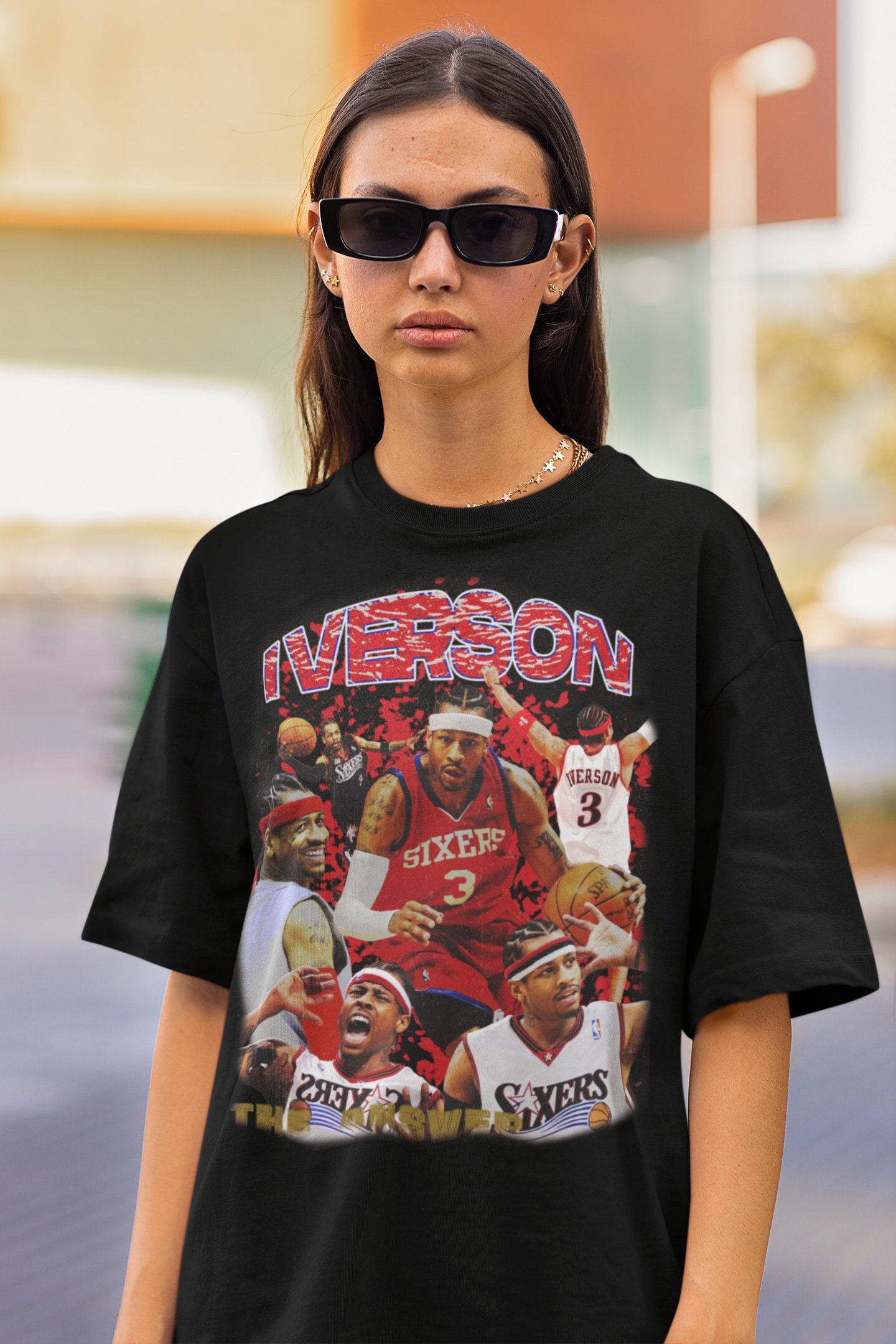 iverson sixers t shirt