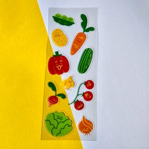 Feuille d'autocollants - Légumes