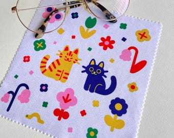 Microfiber cloth/ Glasses cleaning cloth - Cat's Garden