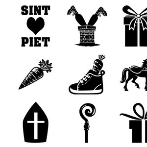 Sint en Piet - snijbestanden - SVG en PNG