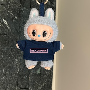 Gothic Labubu EDM Rave Festival Tshirts, Custom Labubu Fashion Monsters Band Tee for Doll, Labubu Doll Clothes, Trending Labubu Shirt