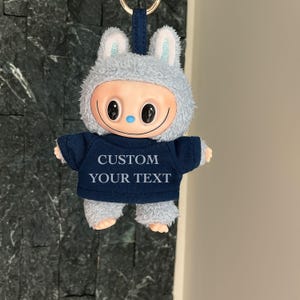 Personalized Clothes for Labubu, Branded Labubu Tshirt for V1 V2 V3 V4, Custom Picture Labubu Tee Gift, Labubu Accessories Your Txt  Logo