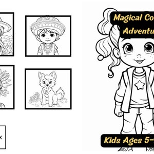 Magical Coloring Adventures: Fun-filled Coloring Book for Kids (Ages 5-9) Book 2
