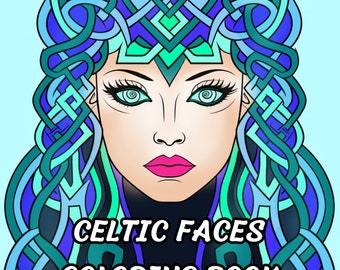 Celtic pattern Faces - 50 pages