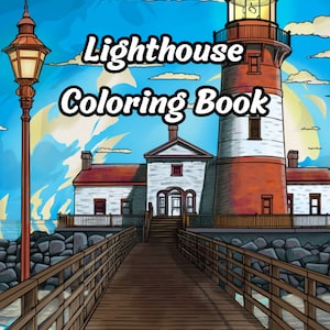 Lighthouse Coloring Book: A Coloring Adventure(50 Pages)