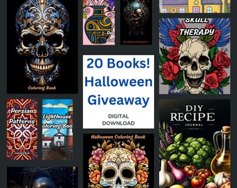 Dark Skulls and more Coloring Books giveaway