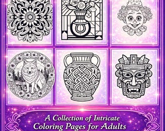 Pacchetto di libri da colorare: 30 libri - 1.500 pagine (include mandala, teschi e scarabocchi)