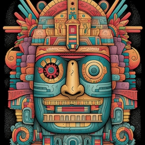 Aztec coloring book 2