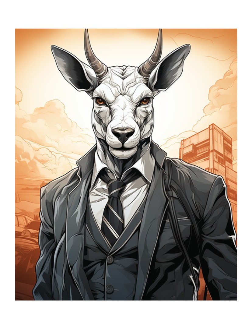 Wildly Dapper Coloring Book of Animals in Suits 50 Pages of Etsy