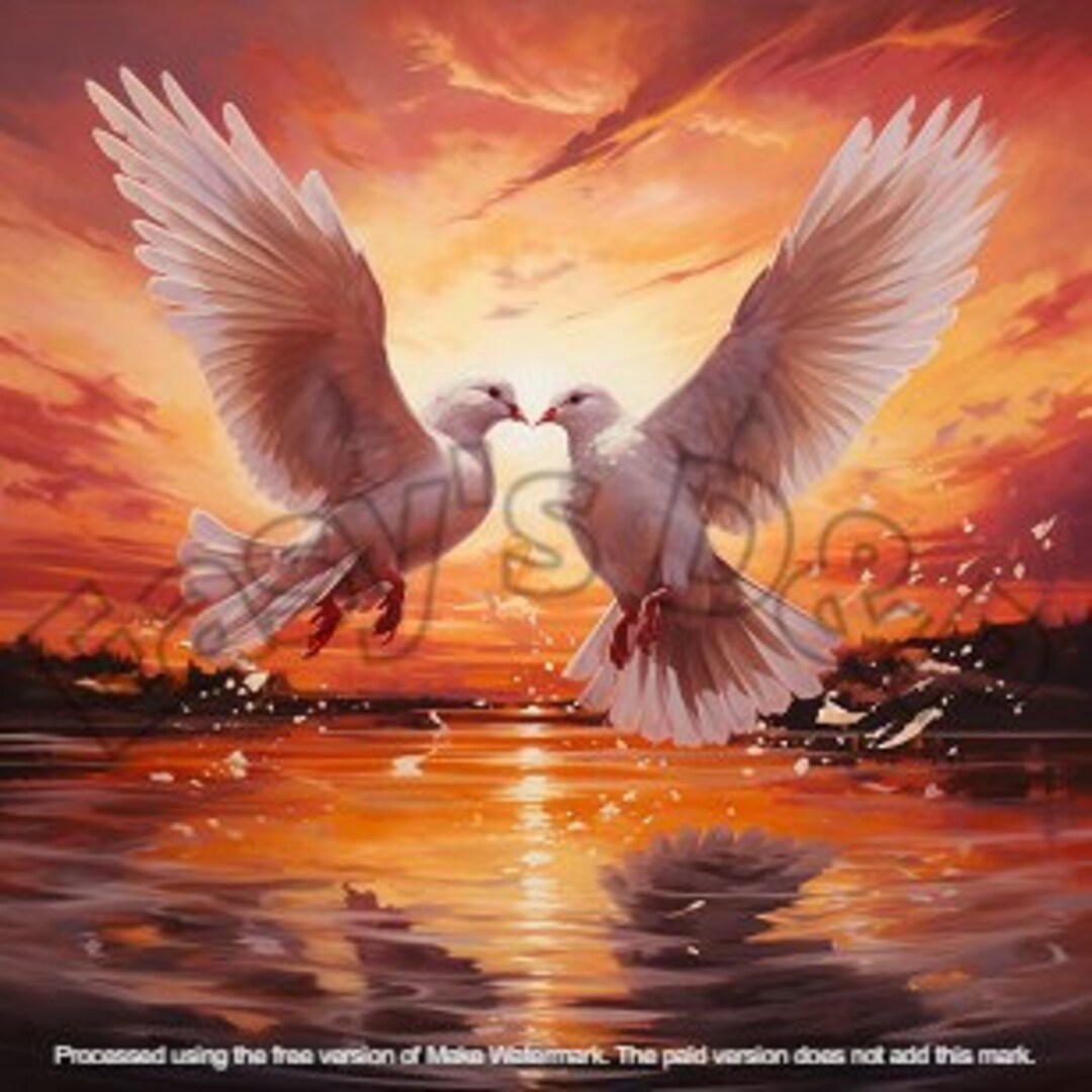 Doves Love Faith Jesus Digital File - Etsy