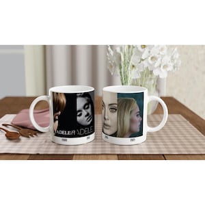 Adele Discography Mug - Featuring All Their Studio Albums - Christmas Gift Idea