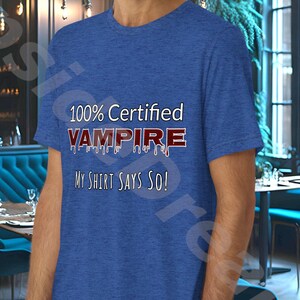 100% Certified Vampire Short Sleeve T-shirt