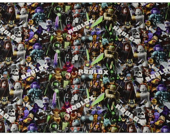 Fun Game Fabric Anime Fabric 100% Cotton Fabric Cartoon Fabric Quilting Fabric Sold by the Half Yard, Continuous Length