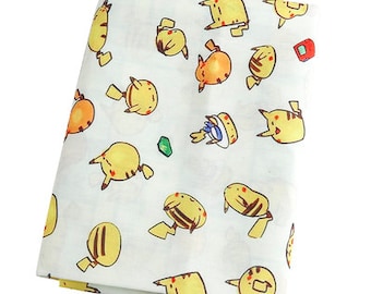 Pikachu Poket Monster Fabric Polyester Cotton Fabric Cartoon Fabric Quilting Fabric By The Half Yard