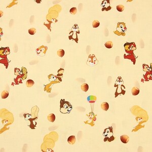 Tissu Chip and Dale Tissu Anime Tissu 100% Coton Tissu Dessin Animé Tissu Quilting Au Demi-Mètre