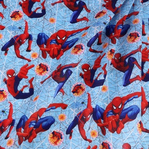 Tkanina Spiderman Tkanina Superbohater Tkanina Poliester Bawełna Tkanina Cartoon Tkanina Pikowana Na Pół Jardu