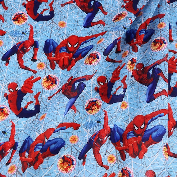 Spiderman Fabric Marvel Stoff Spiderman Fabric Superhero Fabric