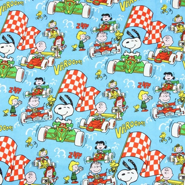 Peanuts Snoopy and Woodstock Fabric Anime Fabric 100% Cotton Fabric Cartoon Fabric Quilting Fabric By The Half Yard