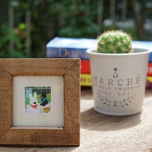2019, Framed Lisa & Gaspard Stamp, issued in Jan 2019 - Memorable Gift for Birthday/Anniversary/Special Day