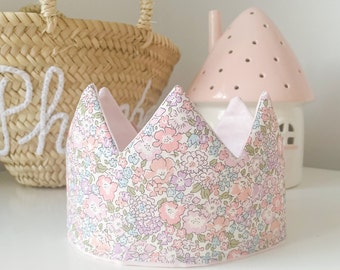 Liberty Kids Crown Personalised, Custom Birthday Crown, Dress up Crown, Keepsake Gift, Party Hat, Kids Room Decor, Girls Birthday Gift