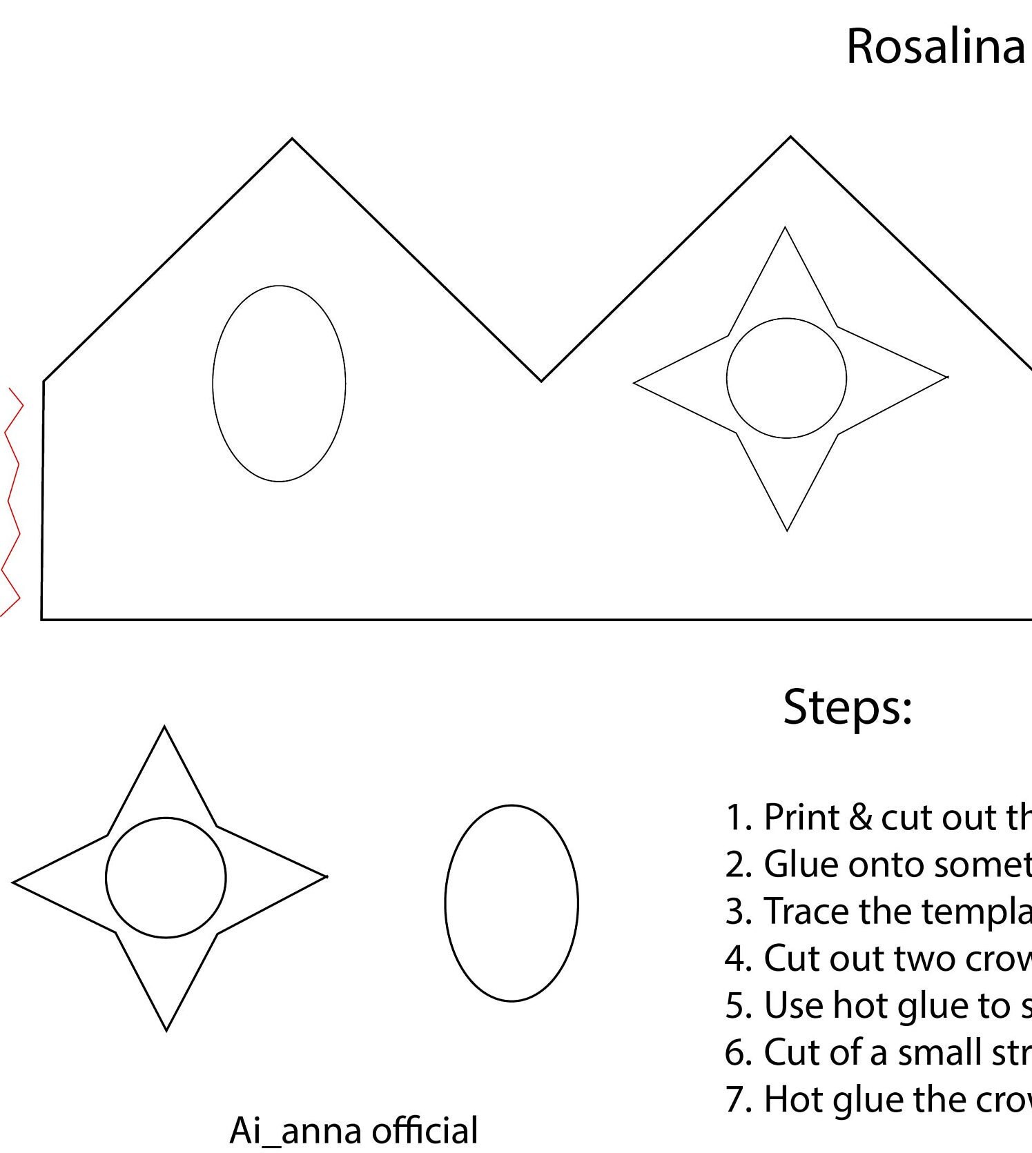 Complete DIY Template Rosalina Crown Etsy Complete DIY Template Rosalina Crown Etsy