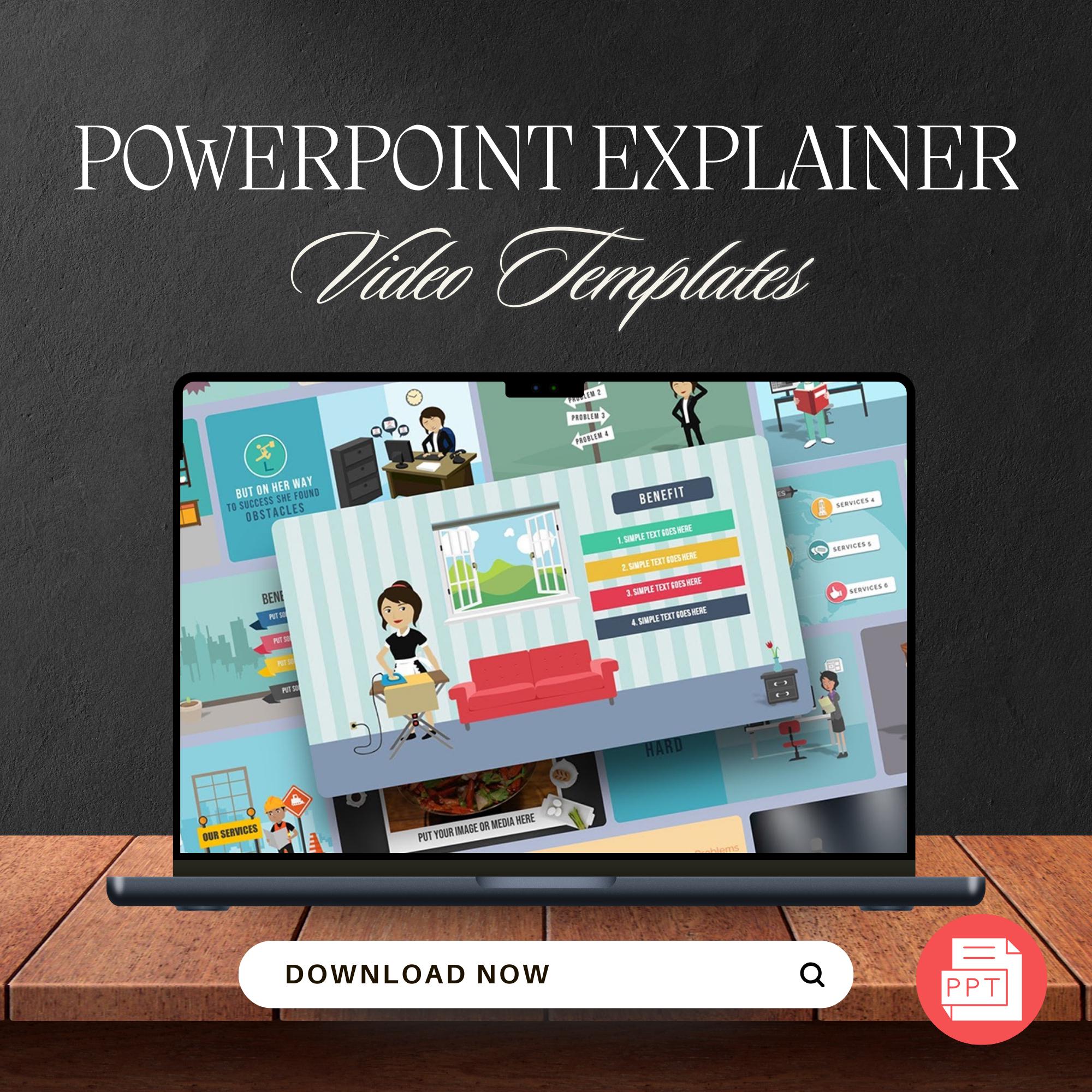 Powerpoint Explainer Video Templates - Etsy