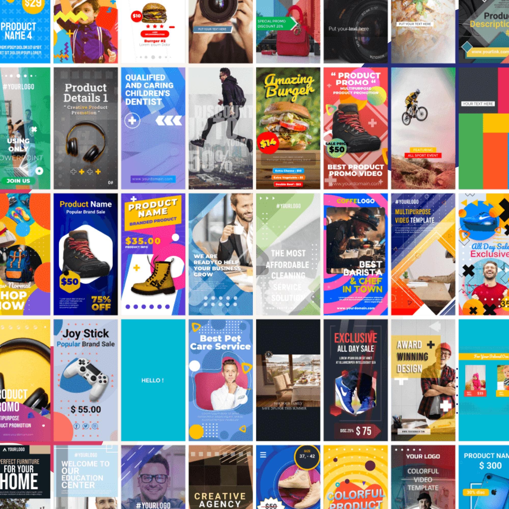 Canva Vertical Video Templates Etsy