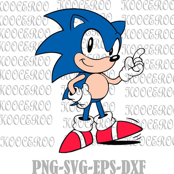 Sonic the Hedgehog SVG, Sonic SVG, Layered Sonic SVG | bonus Sonic sVG