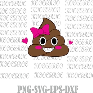 Poop Emoji svg, png, pdf, Poop face emoji svg, Poop clipart, funny svg, toilet paper svg, toilet svg, Emoji clipart, Smiling Poop svg