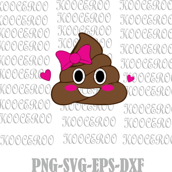 Poop Emoji svg, png, pdf, Poop face emoji svg, Poop clipart, funny svg, toilet paper svg, toilet svg, Emoji clipart, Smiling Poop svg