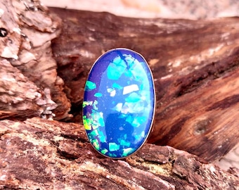 Ethiopian Opal Ring Solid 925 sterling silver ring Handmade Ring Designer ring Amazing Ring Gift Jewelry Gift For Him