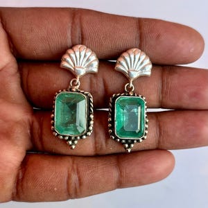 Paraiba Tourmaline Earrings: Ocean Blue Teardrop Earrings, High Carbon Diamond, 925 Silver, October Birthstone, Tourmaline Jewelry, Gifts