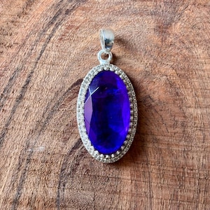 Tanzanite Pendant, 925 Sterling Silver Pendant, Handmade Jewelry Pendant, Unique Pendant, Tanzanite Gemstone, Pendants For Christmas Gifts
